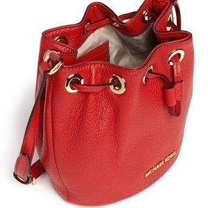 Michael Kors red “Jules ”crossbody bag